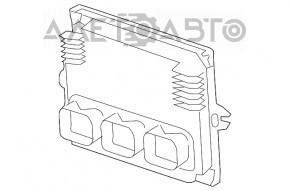 Блок ECU компьютер двигателя Honda Accord 13-17 3.5