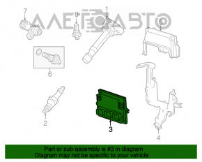 Блок ECU компьютер двигателя Honda Accord 13-17 3.5