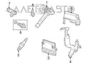 Блок ECU компьютер двигателя Honda Accord 13-17 3.5