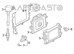 Modulul ECU al motorului Honda Accord 18-22 2.0 hibrid