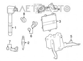 Блок ECU компьютер двигателя Acura TLX 15-16 2.4