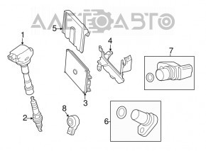 Блок ECU компьютер двигателя Honda CRZ 11-16