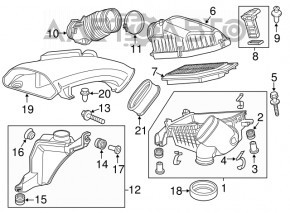 Расходомер воздуха Acura MDX 07-13