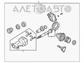 Задний дифференциал редуктор Infiniti G37 4d 11-13 RWD поорваны сайленты, 74к