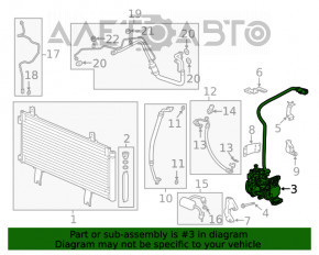 Compresorul de aer condiționat pentru Honda Accord 18-22 2.0 hibrid, fără fir.