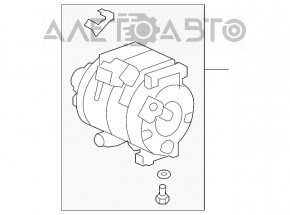 Компрессор кондиционера Acura MDX 07-13