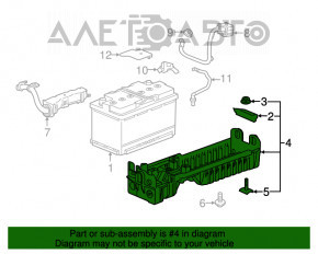 Palet pentru baterie Chevrolet Cruze 16-