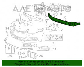 Amplificatorul de bara fata pentru Chevrolet Cruze 16-