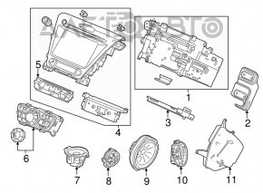 Subwoofer Acura MDX 14-20