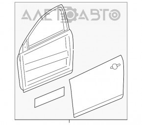 Ușa asamblată față dreapta Chevrolet Cruze 16-