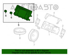 Радио Honda Civic X FC 16-18 с дисплеем топляк на з/ч