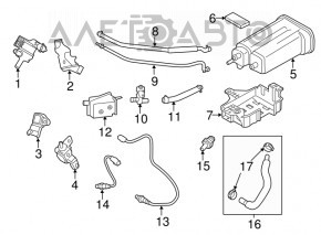 Лямбда-зонд второй Kia Soul 14-19 2.0