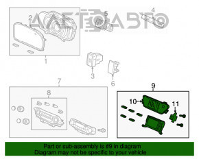 Ecran informativ Honda CRV 12-16 mic