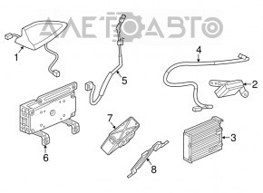 MODUL DE CONTROL AL UNITĂȚII DE RECEPTOR AL TUNERULUI SATELIT Acura MDX 14-20