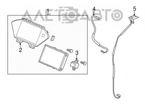 Antenna Assembly, GPS Navigation Acura MDX 14-20