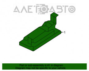 Iluminarea numărului capacului portbagajului dreapta VW Passat b8 16-19 SUA nou OEM original