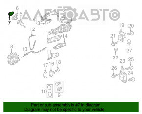 Capacul mânerului exterior al ușii din spate dreapta VW CC 08-17