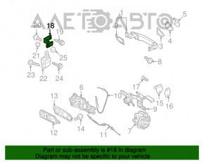 Buclele ușii din spate stânga superioară VW CC 08-17, noi, originale OEM