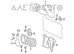 Geam electric cu motor fata stanga VW CC 08-17