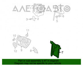 Geam electric cu motor spate stânga VW CC 08-17