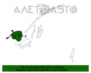 Подушка безопасности airbag в руль водительская VW CC 08-17