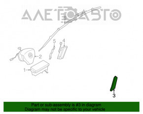 Airbagul pentru scaunul din stânga VW CC 08-17