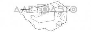 Suportul pentru bara spate stânga interior VW CC 13-17, nou, original OEM