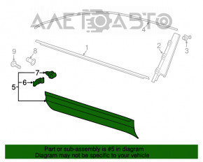 Capac usa inferioara fata dreapta VW Atlas 18- structura