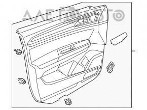 Capacul ușii, cartela frontală dreapta VW Atlas 18- gri