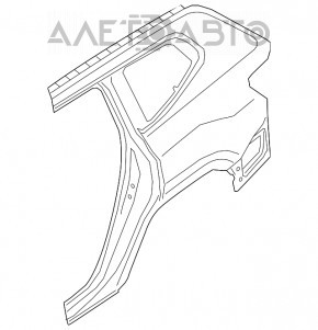 Aripa spate stânga VW Atlas 18- grafit.