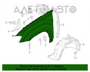 Aripa față stânga VW Atlas 18-20, nouă, originală OEM