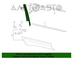 Capac usa laterala dreapta spate VW Atlas 18- structura