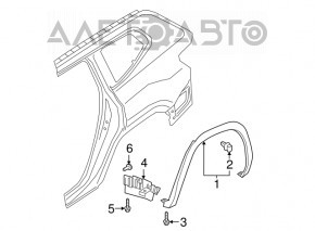 Bara noroi fata stanga VW Atlas 18-20 pre-restilizare