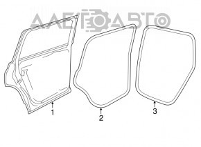 Уплотнитель дверного проема задний правый VW Atlas 18-