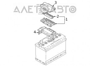 Placa de distribuție a bateriei VW Atlas 18-