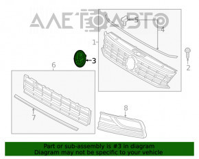 Emblema grilei radiatorului VW Jetta 19-