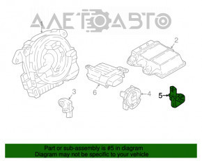 Senzor airbag dreapta spate VW Atlas 18-