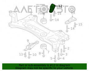 Capacul de protecție a roții spate dreapta VW Atlas 18-