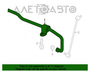 Stabilizatorul frontal VW Atlas 18-