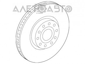 Disc frana fata stanga VW Atlas 18 - nou original OEM