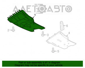 Protecția motorului VW Atlas 18-20, nou, original OEM