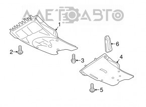 Protecția motorului VW Atlas 18-20, nou, original OEM