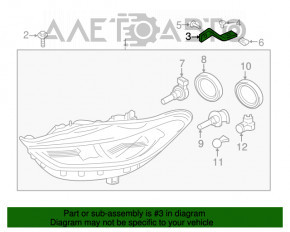 Suport far stânga superioară Ford Fusion mk5 17-20 nou aftermarket