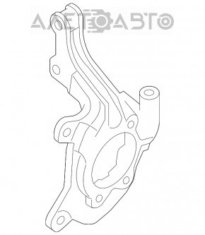 Цапфа передняя правая Nissan Rogue Sport 17-19