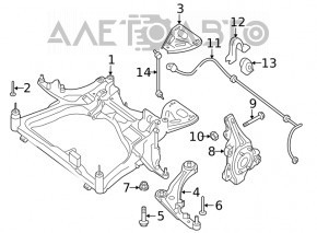 Capacul frontal dreapta Nissan Maxima A36 16-