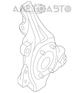 Capacul frontal stânga Infiniti JX35 QX60 13-