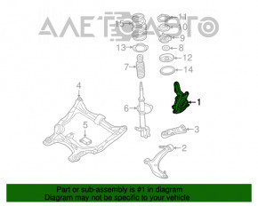 Capacul frontal stânga Nissan Murano z50 03-08