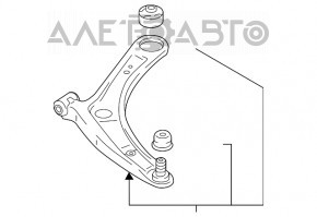 Maneta inferioara dreapta fata Mitsubishi Eclipse Cross 18 - nou original OEM