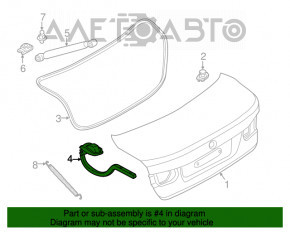 Buclele capacului portbagajului stânga BMW 3 F30 12-18