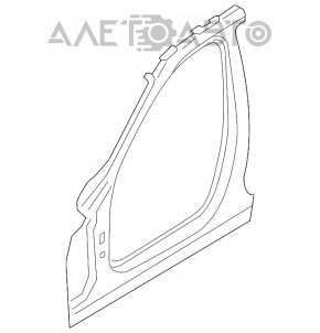 Bara caroserie centrală dreapta BMW 3 F30 12-18 tăiată